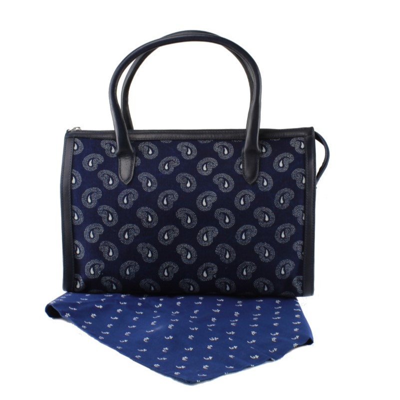 Dilians Blaudruck blaue Handtasche "Avril" D260601