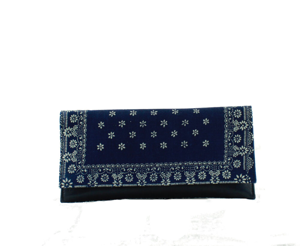 Dilians Blaudruck kleine Clutch "Antje" D5206