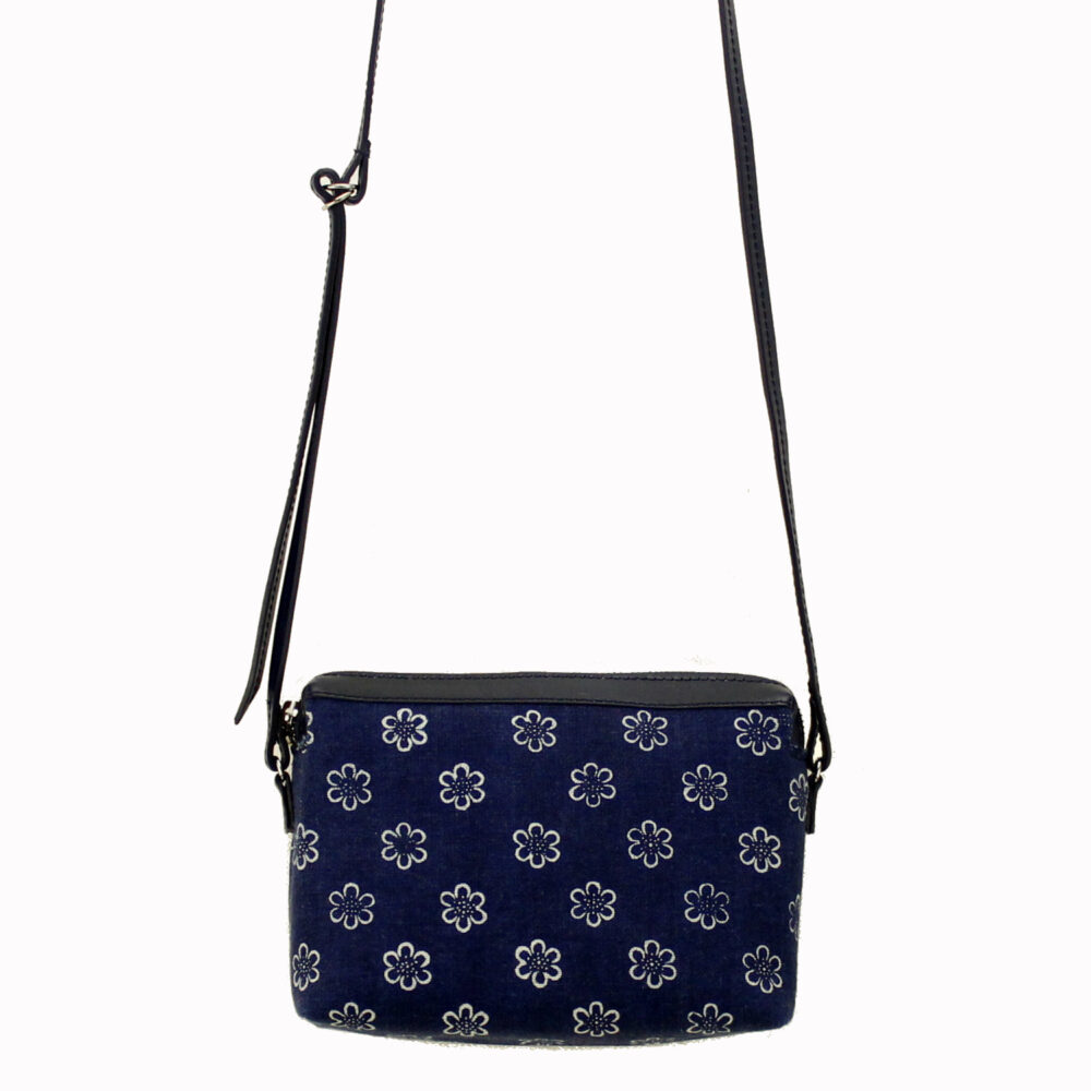 Dilians Blaudruck kleine blaue Umhängetasche "Hilary" C1606