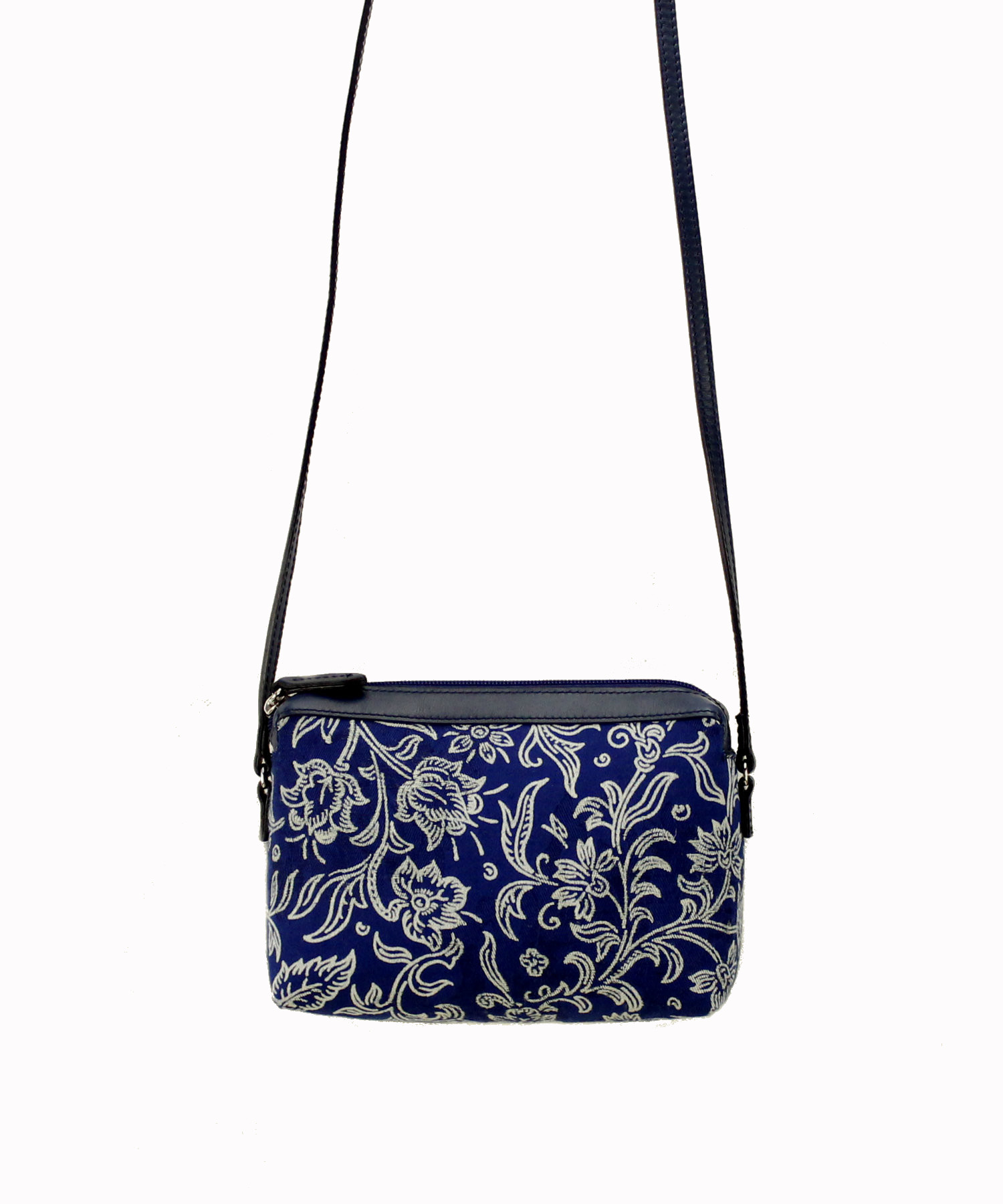 Dilians Blaudruck kleine blaue Umhängetasche "Hilary" F0506