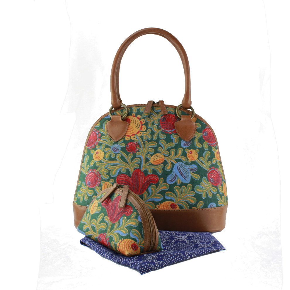 Dilians Blaudruck handbedruckte Schultertasche "Jitka1" F031101