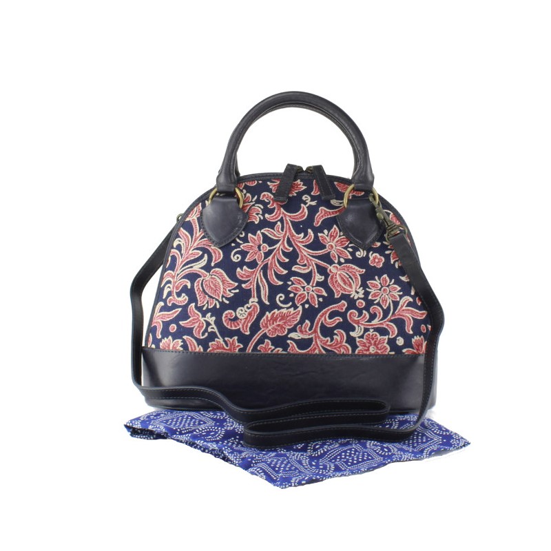 Dilians Blaudruck handbedruckte Handtasche "Jitka2" F020601