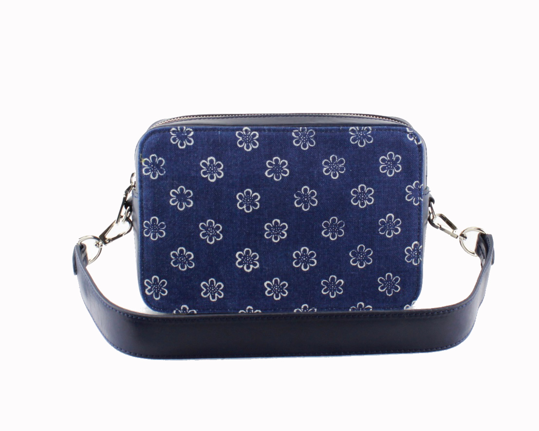 Dilians Blaudruck kleine blaue Tasche "Lilly" C1606