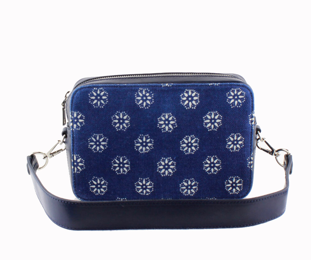 Dilians Blaudruck kleine blaue Tasche "Lilly" D1206