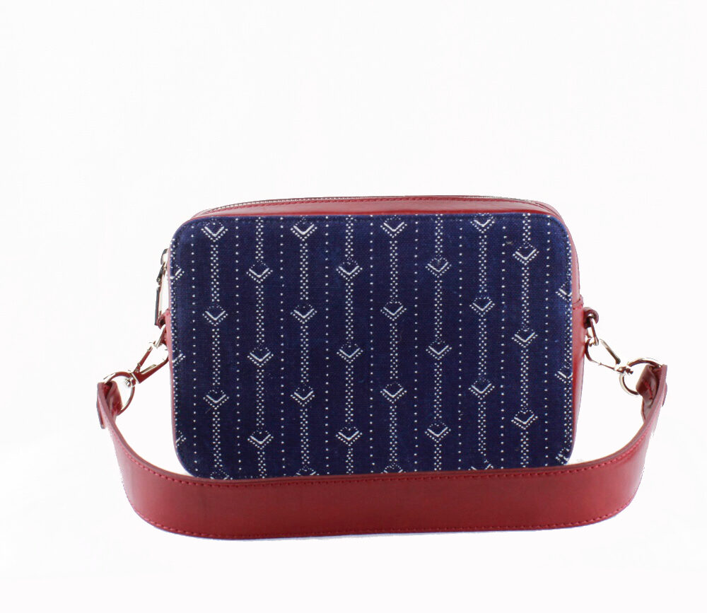 Dilians Blaudruck kleine Schultertasche "Lilly" D2505