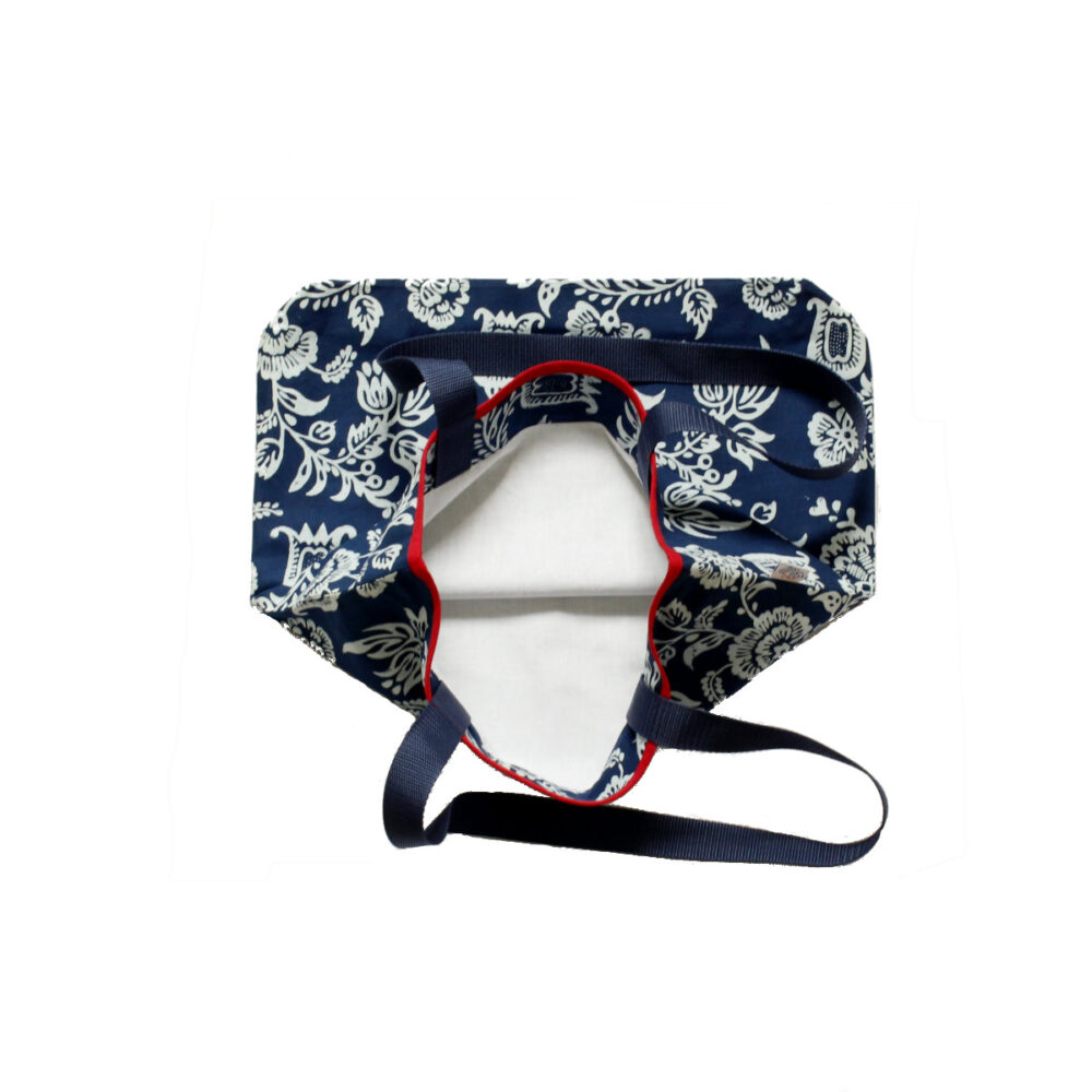 Dilians Blaudruck gefütterte Schultertasche B2-D2802 – Bild 2
