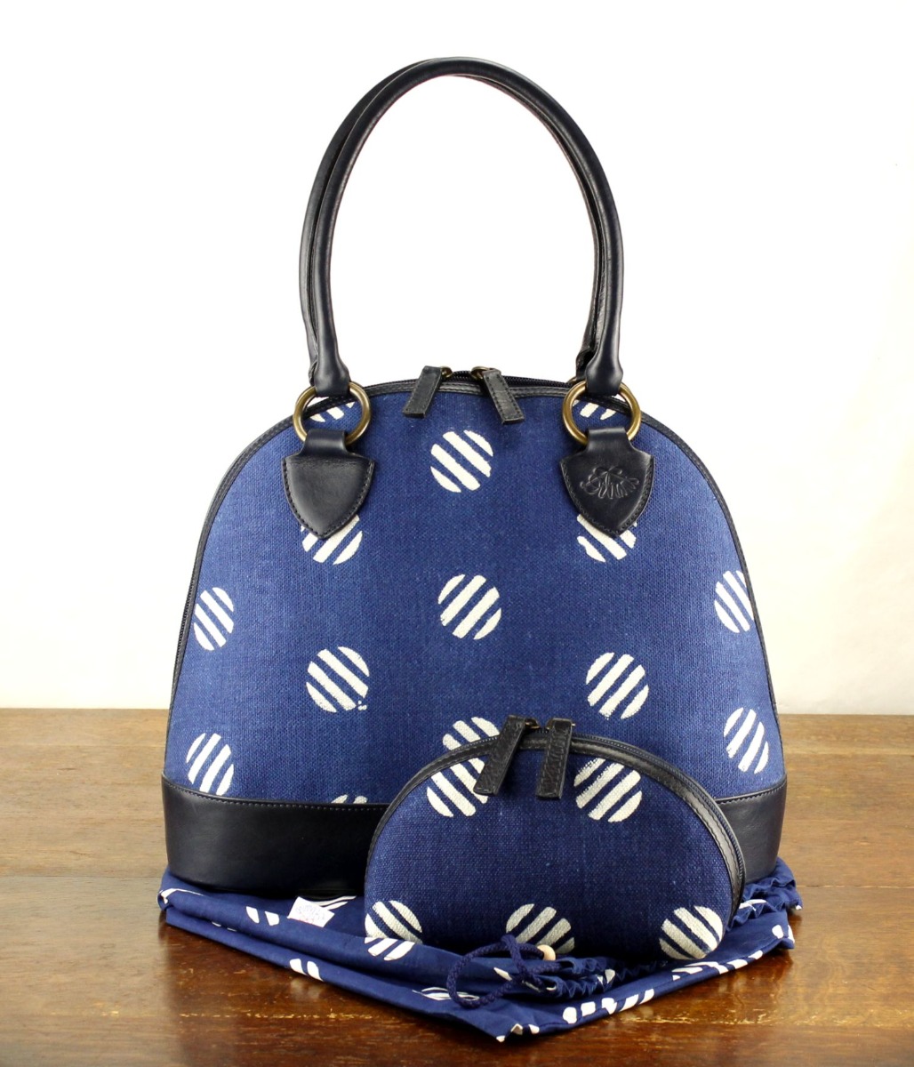 Dilians Blaudruck blaue Schultertasche "Jitka1" D010601 – Bild 2