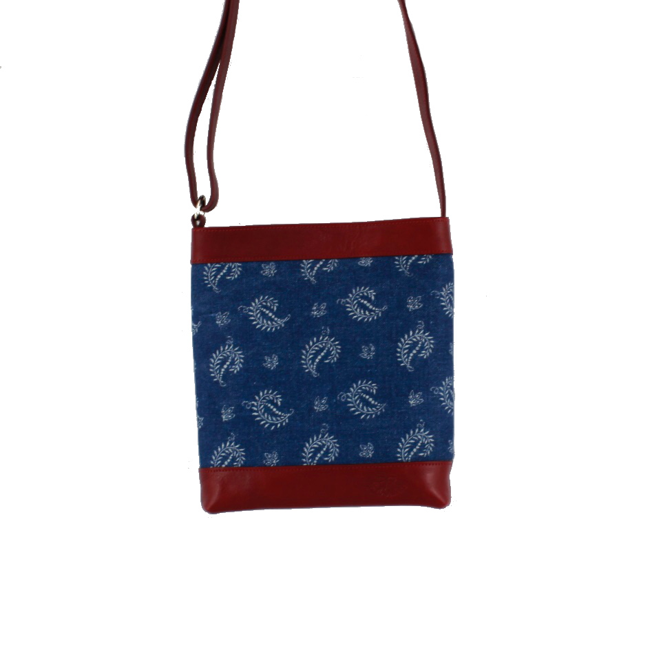 Dilians Blaudruck Crossbody Tasche "Layla" M0305